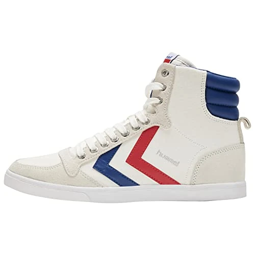 Limited-time offer: Hummel Unisex Sneakers Hi-Top Trainers, White White Blue Red 9228, 10.5 US Men from $115.45 to $115.45 (save 0.00%)