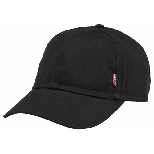 Tijdelijke aanbieding: Levi's Heren Classic Twill Red Tab Baseball Cap, Zwart, Eén maat van 24.95 € naar 17.46 € (30% korting)