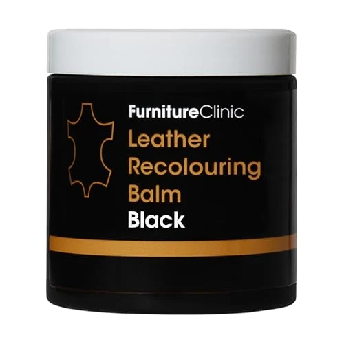 Offerta a tempo: Furniture Clinic Balsamo colorante per la Pelle - Restauratore per la Pelle di Divani, Sedie, Sedili Auto - Riparazione della Pelle Sbiadita e graffiata - Restauratore di Colori - 16 Colori (Nero) - 0.00% da 24.99 € a 24.99 €