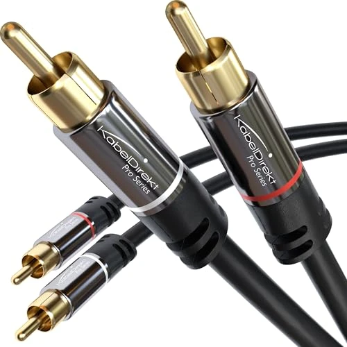 Oferta limitada: KabelDirekt – Cable RCA de 1m, cable de audio estéreo 2 x 2 Cinch especialmente resistente y sonido brillante (coaxial, subwoofer/amplificador y cine en casa, analógico y digital) de 10.99 EUR a 9.99 EUR (ahorro 9%)