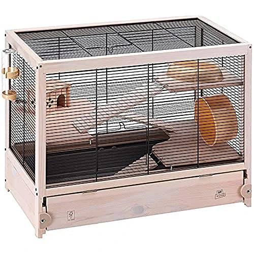 Offerta a tempo: Ferplast Gabbia Criceti in legno FSC HAMSTERVILLE, Gabbia Topolini, Struttura su più livelli, Accessori inclusi, 60 x 34 x h 49 cm. - 67% da 120.00 € a 39.42 €