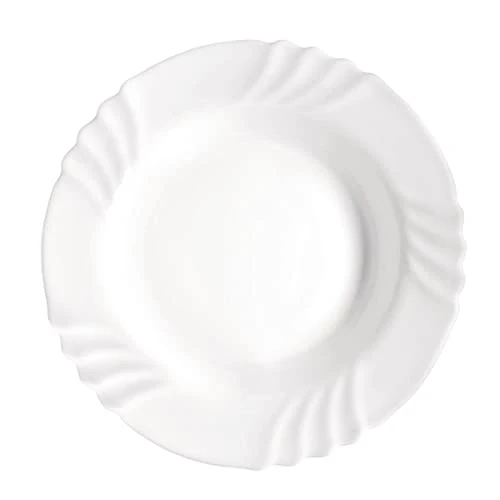 Offerta a tempo: Bormioli Rocco 6181502 Ebro Piatto Opale Fondo, 23,5 cm, Bianco, confezione da 6 - 0.00% da 12.97 € a 12.97 €