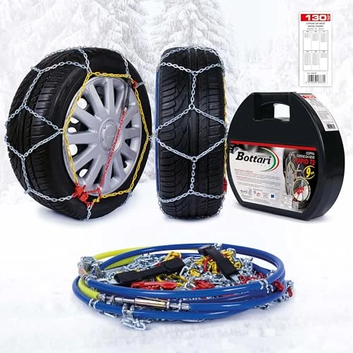 Limited offer: Bottari 18823 "Rapid T2, 9 mm car Passenger Snow Chains, TUV and ONORM Approved, Size 065 from 31.16 EUR to 31.16 EUR (save 0%)