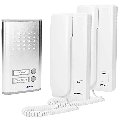Limited offer: ORNO Fossa Intercom 2 Single Family House for Flush-Mounted 2-Wire 230 V AC Last Name Backlight (Two Family Intercom) from 73.99 EUR to 49.89 EUR (save 33%)