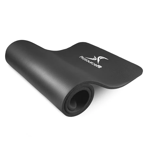 Offerta a tempo: ProsourceFit Extra Thick Yoga and Pilates Mat ½” (13mm), 71-inch Long High Density Exercise Mat with Comfort Foam and Carrying Strap - 16% da 25.99 € a 21.77 €