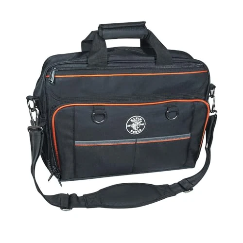 Limited-time offer: Klein Tools 55455M Tool Bag, Tradesman Pro Tech Bag with Laptop Pocket, Black and Orange from $109.98 to $109.98 (save 0.00%)