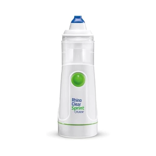 Offerta a tempo: Flaem, Rhino Clear Sprint, Doccia Nasale Portatile, Lavaggio Nasale Bambini e Adulti, Trattamento delle Alte Vie Respiratorie per Raffreddori, Sinusite e Allergie, Funzionamento a Pile, Made in Italy - 0.00% da 48.16 € a 48.16 €