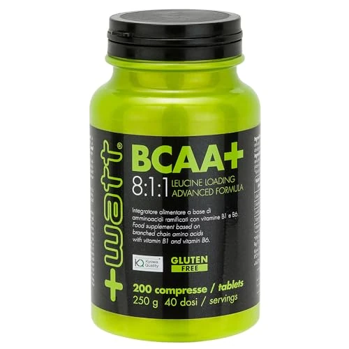 BCAA+ 8:1:1 - Integratore di Amminoacidi Ramificati a Sostegno del Recupero Muscolare - Formato: 200 compresse