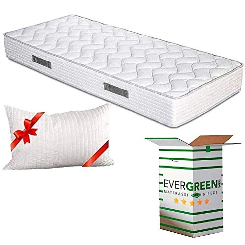 Offre limitée : EVERGREENWEB Matelas 80x190 cm + Oreiller GRATUIT Mousse Anatomique - Épaisseur 20 cm - Mousse H.R - Système Triple Couche - 7 Zones de Confort - Indépendance de Couchage, Ergonomique Hypoallergénique de 159.00 € à 159.00 € (0.00% de remis