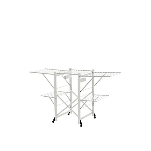 Offre limitee: Arredamenti Italia 600 GABBIANO Etendoir Extensible Pliable Hêtre Massif Blanc Laqué 175 x 105 x 67 cm de 114.10 EUR a 114.10 EUR (economie 0%)