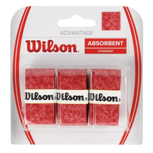 Wilson Advantage Over Grip (Pack of 3) - Red/Red