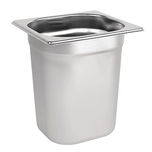 Offerta a tempo: Vogue in acciaio INOX 1/6 Gastronorm pan 200 mm di profondità contenitore portaoggetti - 0.00% da 23.49 € a 23.49 €