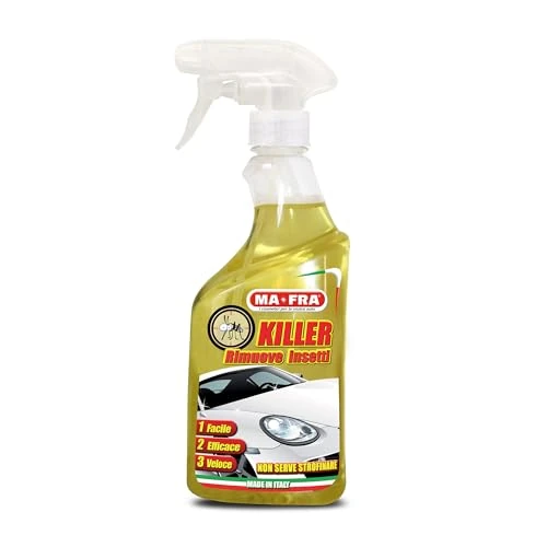 Ma-Fra, Killer, Spray Car Cleaner, Removes Stains and Traces of Insects and Gnats Quickly and Easily Without Scrubbing, 500ml Pack