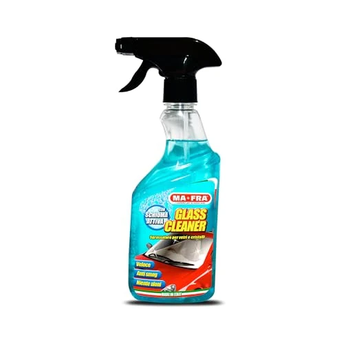 Limited-time offer: Ma-Fra, Glass Cleaner, Window and Glass Degreaser, Ideal for Cleaning Car Windows, Improves Driving Visibility, Removes Fingerprints and Smog Traces, Leaves no residue or streaks, 500 ml from 6.04 £ to 6.04 £ (save 0.00%)