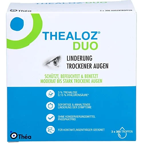 THEALOZ Duo krople do oczu 3 x 10 ml