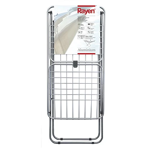 Zeitlich begrenztes Angebot: Rayen | Aluminium-Wäscheständer | Mit 20 Meter Fläche | Flügelblockiersystem | Klappbar und rutschfest | Wäscheständer mit XXL-Stäben | Für Innen und Außen | 177 x 55 x 92 cm von 57.12 € auf 57.12 € (0.00% Rabatt)