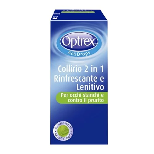 Offerta a tempo: Optrex ActiDrops 2in1, Collirio Rinfrescante e Lenitivo con Estratti Naturali per — 28% da 8,30 € a 5,99 €