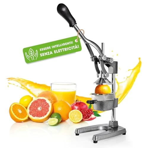 Offre limitée : Lumaland presse-agrumes en acier inoxydable | Presse Agrumes manuel de haute qualité, très silencieux | Puissant pour beaucoup plus de jus | Alimentaire Broyeur Jus| Orange Limon Citron Pommes Grenade de 55.99 € à 55.99 € (0.00% de remise)