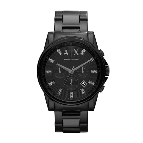 Offre limitée : Armani Exchange Montre pour Hommes, Mouvement chronographe, Montre en Acier Inoxydable avec Une Taille de boîtier de 45 mm de 150.77 EUR à 117.60 EUR (remise 22%)