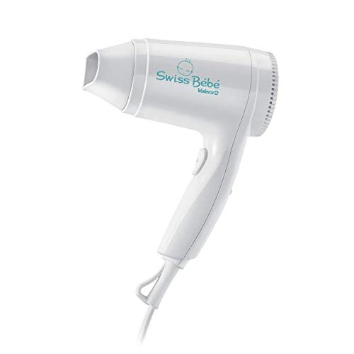 Offerta a tempo: Valera, Swiss Bébé 554.13, Phon Sicuro, Delicato e Silenzioso per Capelli e Corpo dei Bebé, con Resistenza a Onda Security, 2 Posizioni di Temperatura/Flusso d'Aria, Pulsante On/Off, Bocchetta, Bianco - 37% da 43.90 € a 27.57 €