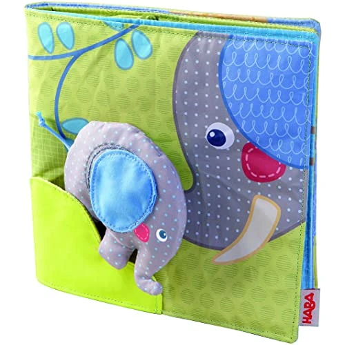 Limited-time offer: Haba Fabric Book Elephant Egon Soft Baby Cloth Book Sensory Flap Toy Set from 20.95 £ to 20.95 £ (save 0.00%)