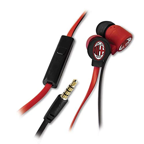 AC Milan TECHMADE Headphones with Microphone and Function Button - Official A.C. Milan