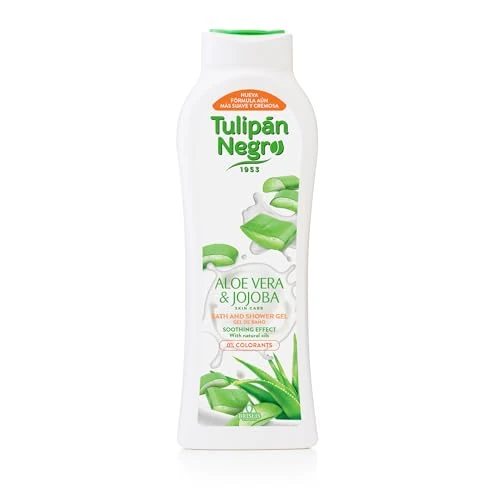 Offerta a tempo: Tulipán Negro, bagno schiuma Aloe Vera & Jojoba Gel, effetto emolliente, 650 ml - 35% da 2.94 € a 1.91 €
