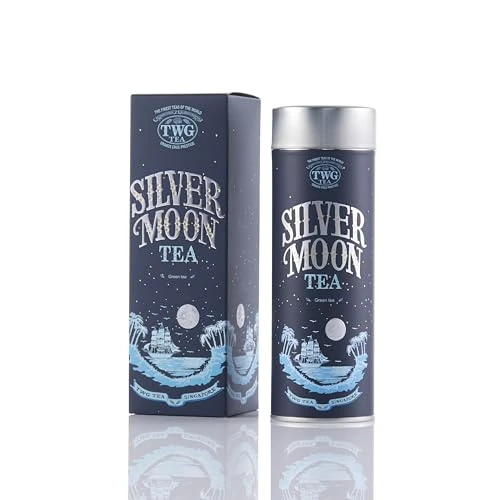 TWG Thee | Zilveren Maan | Groene Thee | Grand Berry & Vanille | Haute Couture Tin, 100g | Geschenkset