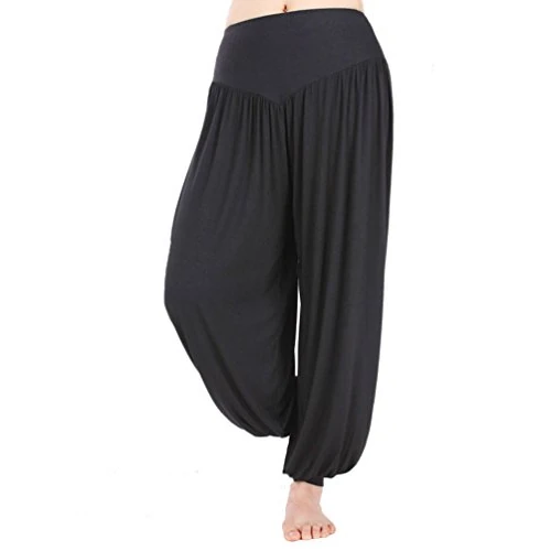 Oferta limitada: Hoerev Super Doux Pantalones de Spandex Modale Harem Yoga Pilates,Negro,M de 21.99 € a 21.99 € (ahorro 0.00%)