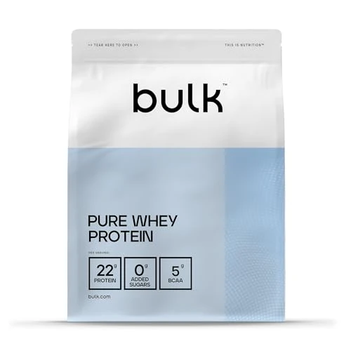 Oferta limitada: Bulk Pure Whey Proteína en Polvo | Chocolate & Mani | 22g Proteína y 5g BCAA | Batido de Whey Concentrado | Bajo en azúcar | Favorece el crecimiento y la recuperación muscular | Fácil de mezclar | 1kg de 24.97 EUR a 20.89 EUR (ahorro 16%)