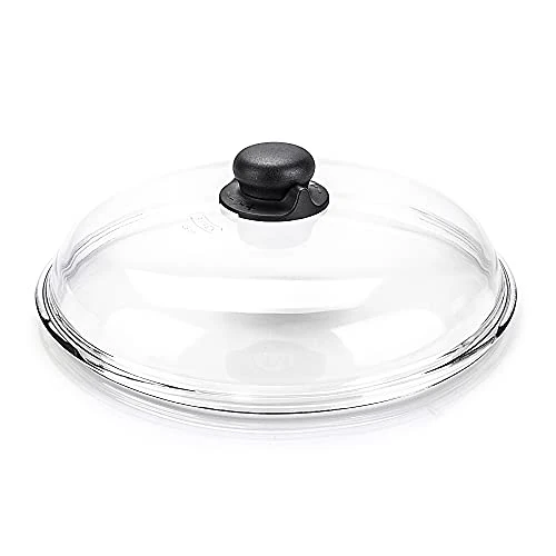 Offre limitée : Moneta Couvercle en Verre Borosilicaté avec Rebord en Acier Inoxydable, Résistant aux Hautes Températures et aux Rayures, Compatible Lave-Vaisselle, 16 cm de 12.71 € à 12.71 € (0.00% de remise)