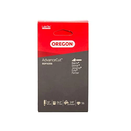 Offerta a tempo: Oregon 90PX056E AdvanceCut Catena per Motosega da 56 Maglie di Trasmissione, Adatta a Barre da 16 pollici (40 cm), Compatibile con Makita, Dolmar, Sterwins ed altre marche - 36% da 21.99 € a 14.18 €