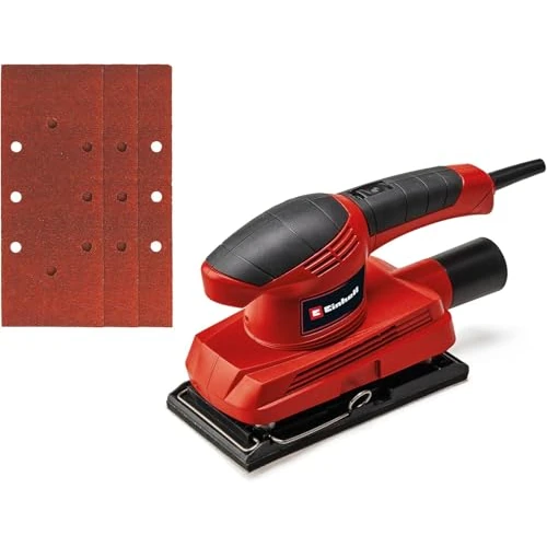 Limited-time offer: Einhell Orbital Sander TC-OS 1520 (150W, 23,000 RPM Vibration Rate, Hook and Loop Adhesion and Clamping Device, dust Extraction Adapter, incl. 3 pcs. Sandpaper) from 26.97 GBP to 24.00 GBP (save 11%)