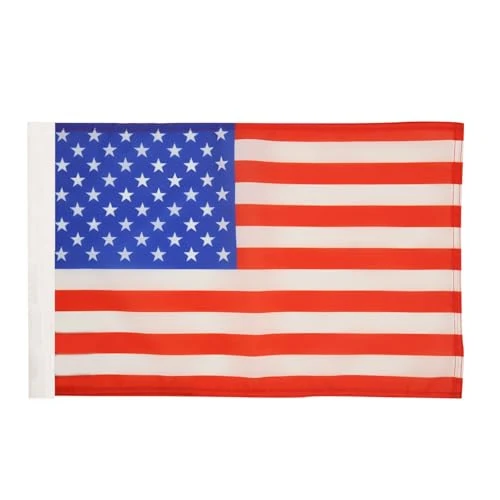 AZ FLAG - United States Flag - 18'' x 12'' - 100% Polyester USA - US - American Small Banner with Sleeve - Fade Resistant - Vivid Colors - 18x12 in - 45x30 Cm