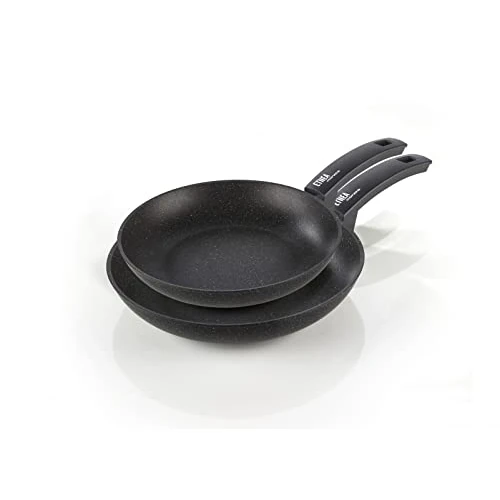 Tijdelijke aanbieding: Moneta Etnea Braadpannen set 24-28, aluminium, zwart - steenlook, 24-28 cm van 55.28 EUR naar 55.28 EUR (korting 0%)