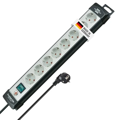 Oferta limitada: Brennenstuhl Premium-Line regleta de enchufes con 8 Tomas de Corriente (Cable de 5m, con Interruptor, montable, Fabricado en Alemania) Negro/Gris de 36.69 € a 36.69 € (ahorro 0.00%)