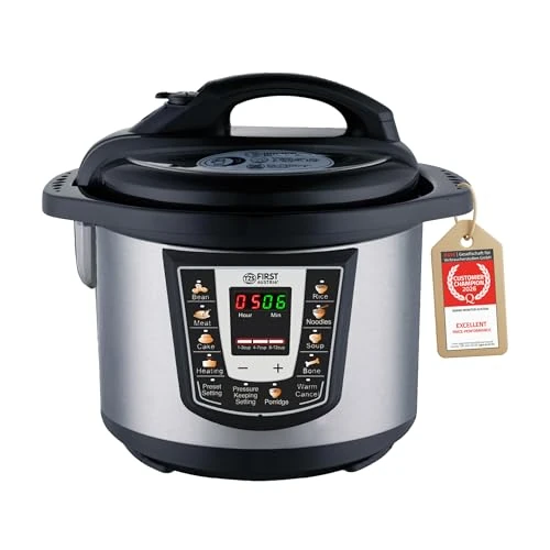 Offerta a tempo: TZS First Austria - Pentola a pressione elettrica 6L con 9 programmi automatici - Multicooker 1000W come cuociriso, vaporiera, Crock Pot ecc. - Multivarka elettrico a pressione - 0.00% da 99.95 € a 99.95 €