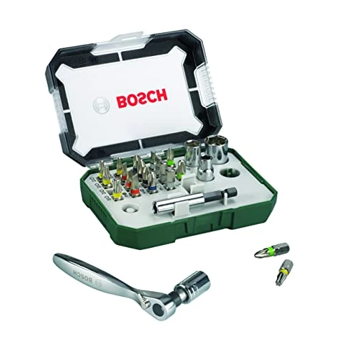 Limited-time offer: Bosch 26pc. Screwdriver Bit and Ratchet Set (PH-, PZ-, Hex-, T-, S-Bit, Accessories Drill and Screwdriver) from 19.85 GBP to 14.69 GBP (save 26%)