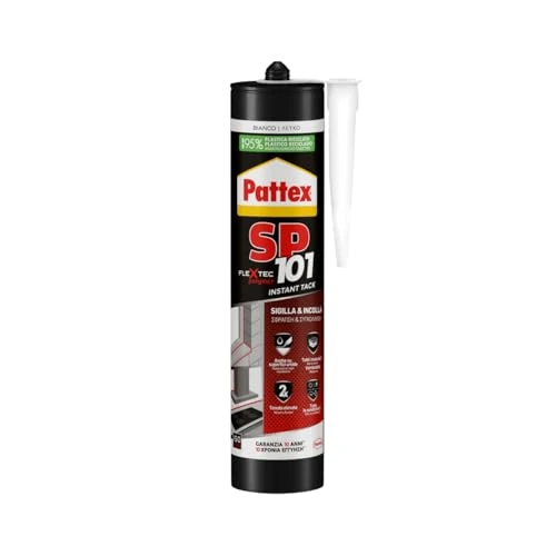 Offerta a tempo: Pattex SP 101 Instant Tack Adesivo sigillante, Adesivo universale multimateriale che non cola — 15% da 8,67 € a 7,39 €