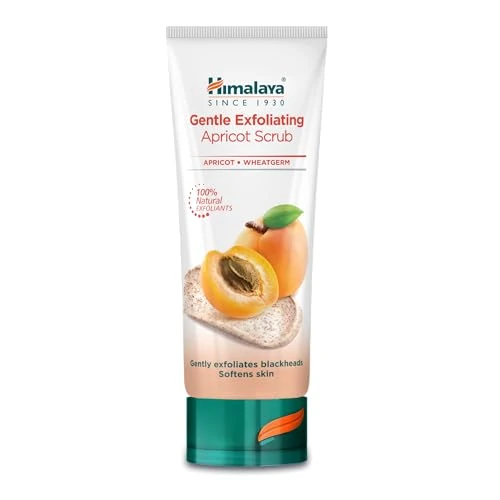 Himalaya Gentle Exfoliating Apricot Scrub Polishes impurities for Clean skin | Moisturizes, relieves and brightens skin | Suitable for all skin types - 75ml