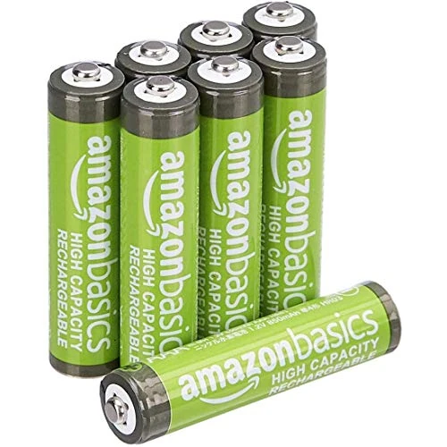 Oferta limitada: Amazon Basics paquete de 8 baterías AAA NiMH recargables de alta capacidad, 850 mAh, 1,2 V, se recargan hasta 500 veces, precargadas de 9.49 EUR a 7.89 EUR (ahorro 17%)
