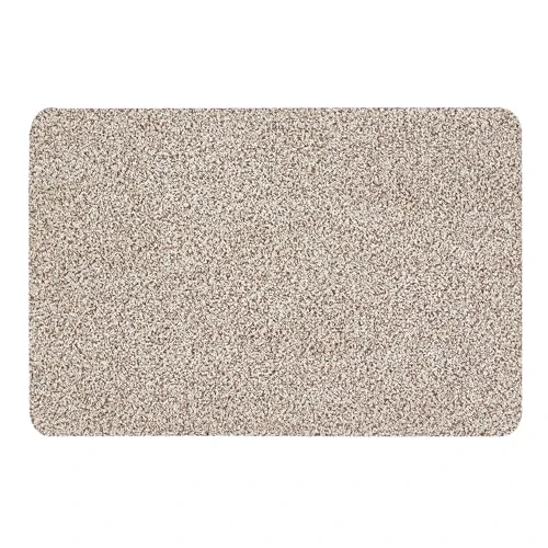 Limited offer: andiamo Samson Dirt Trapper Mat Washable Doormat Indoor 50 x 80 cm Light Beige, Cotton, 50_x_80_cm from 22.16 EUR to 20.83 EUR (save 6%)