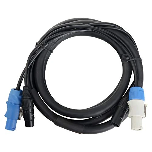 Pronomic Stage PPD-2.5 Cavo Ibrido Powerplug/DMX 10m (ideale per il cablaggio di effetti luce e illuminazione palco)