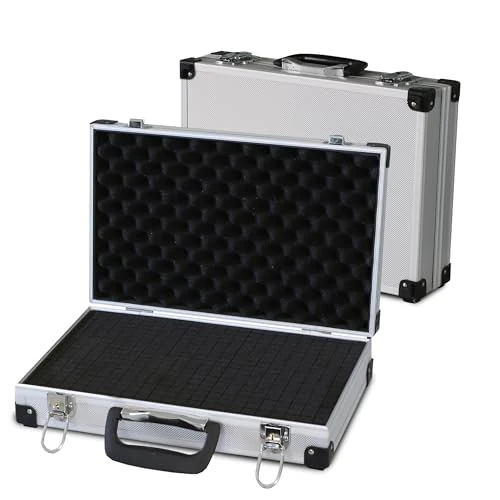 Offerta a tempo: PeakTech 7260 - Custodia universale per strumenti di misura, Custodia in alluminio resistente, Vano porta attrezzi, Imbottitura in schiuma, Con lucchetto, Antipolvere, L - 370 x 80 x 230 mm - 0.00% da 35.26 € a 35.26 €