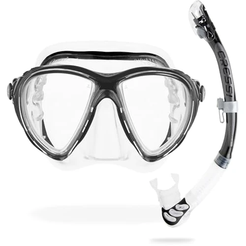 Limited offer: Cressi Premium Quality Snorkeling Adult Set - Big Eyes Evolution & Alpha Ultra Dry: made in Italy from 89.56 EUR to 89.56 EUR (save 0%)