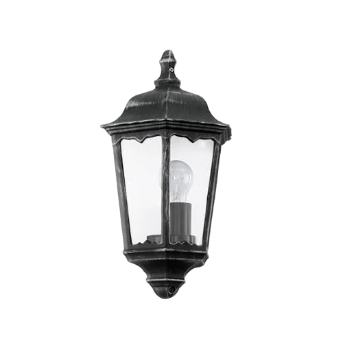 Limited-time offer: Eglo 93459 NAVEDO Exterior Wall Light in Black and Silver-Patina from 43.15 GBP to 43.15 GBP (save 0%)