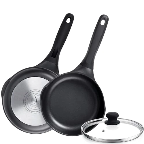 Oferta limitada: Stone&Stone Sartén Inducción 20 cm con Tapa, Sartén Antiadherente Inducción con Revestimiento Cerámico Alemán Greblon, Base de Acero Completo, Apta para Gas, Sin PFAS, PFOA ni PTFE de 37.99 € a 37.99 € (ahorro 0.00%)