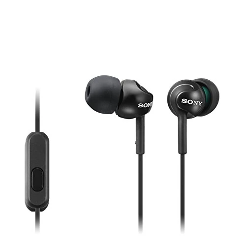 Offerta a tempo: Sony MDR-EX110AP - Cuffie in-ear con microfono, Auricolari in silicone, Nero - 20% da 25.00 € a 19.90 €