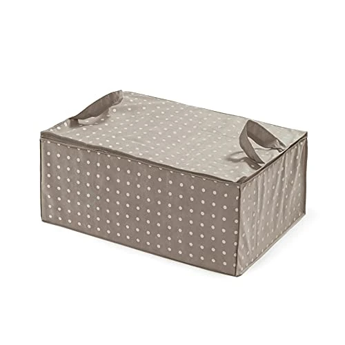 Offre limitée : Compactor Sac de Rangement pour Vêtements et Couettes avec Fermeture éclair, Organisateur Pliable pour Armoires et Placards, Rangement étanche à la Poussière et à l'eau, Gamme Rivoli, Marron/Blanc de 9.99 € à 8.18 € (18% de remise)