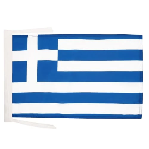 Offerta a tempo: AZ FLAG Bandiera Grecia 45x30 cm - Bandierina Greca 30 x 45 cm Cordicelle - 43% da 8.75 € a 4.95 €